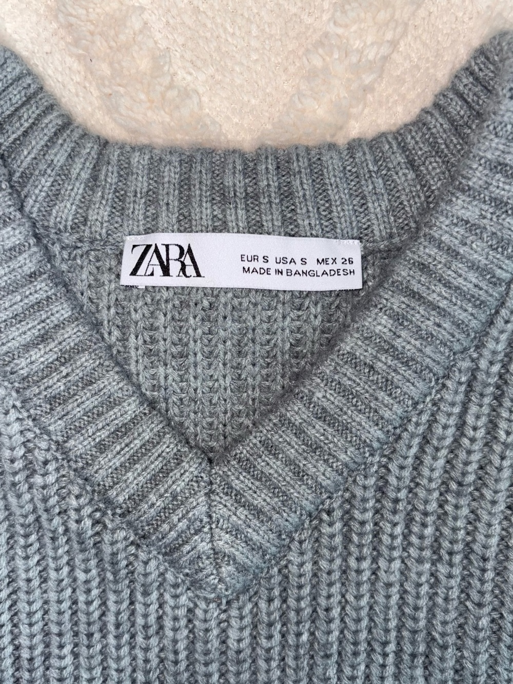 ZARA Ribbed V‑Neck Sweater - Picture 4 of 4